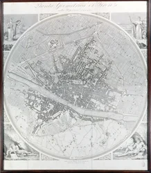 Karte von Florenz, 1843 und 1866